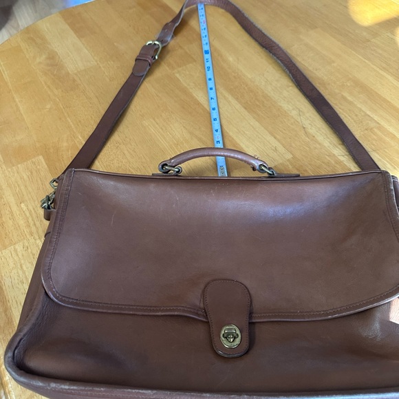 Coach Brown Leather Briefcase/ Laptop bag - Picture 9 of 13